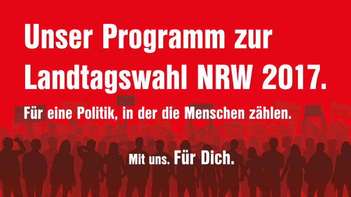Bild zum Langtagswahlprogramm 2017 der Linken NRW