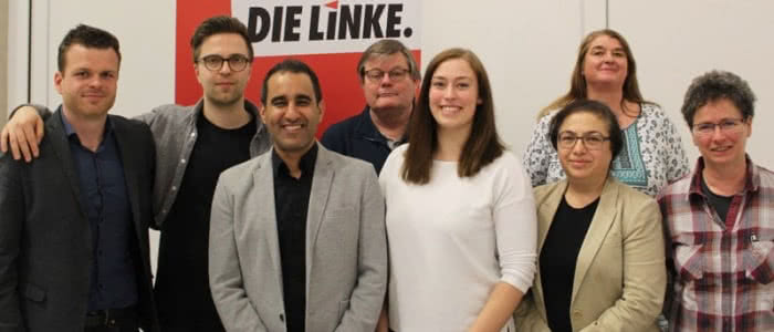 Der neu gewählte Kreisvorstand der LINKEN Bochum